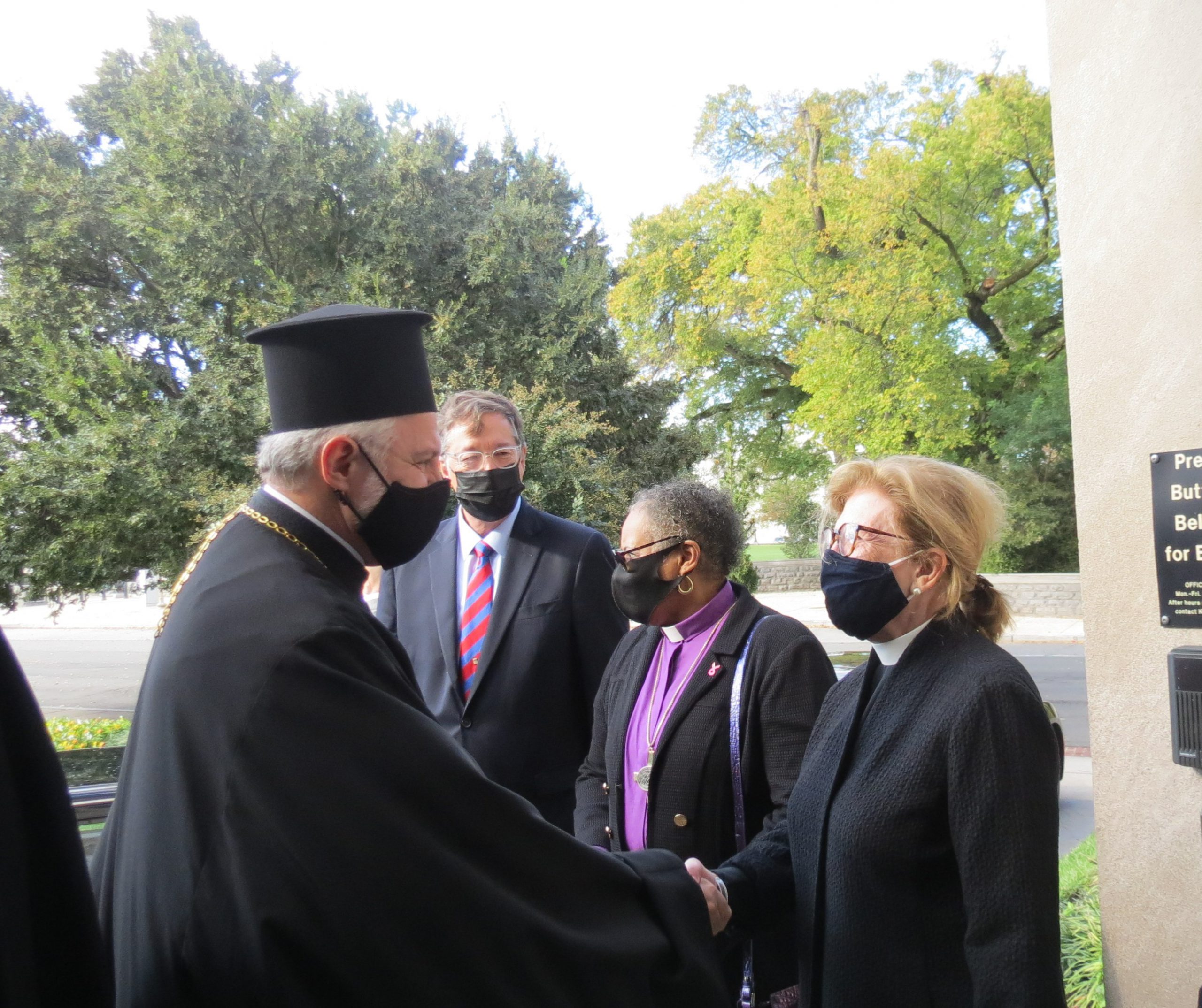 Archbishop Elpidophoros arrives